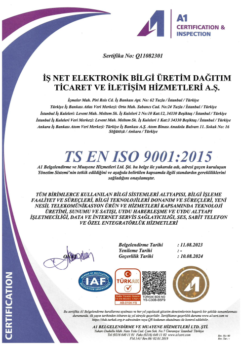 ISO 9001 Kalite Yönetim Sistemi